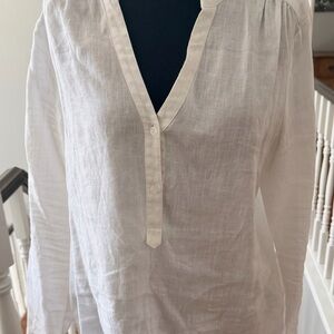 PART TWO - 2 White Linen Blouses